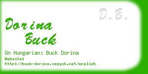 dorina buck business card